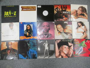 xc25●HIP HOP R&B LPレコード15組まとめ Joe / Janet Jackson / Mariah Carey / Missy Elliot / Shanice など ヒップホップ 