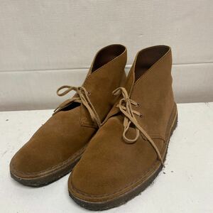 【Clarks クラークス 】13292 チャッカブーツ デザートブーツ US 7.5 ブラウン スウェード 2407oki h