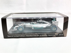 スパーク　1/43　メルセデスベンツ F1 W05 鈴鹿 優勝 日本 GP 2014　SCS145　ミニカー　同梱OK　1円スタート★M