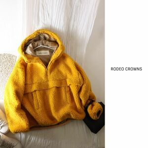 ロデオクラウンズ RODEO CROWNS☆洗える ボア アノラック プルオーバートップス フリーサイズ☆M-B 5879