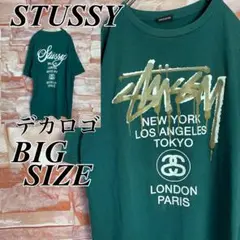 【入手困難】ステューシーstussy ワールドツアーT ビックサイズ XL 緑