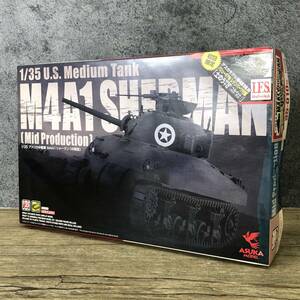 未組立 アスカモデル 1/35 アメリカ中戦車 M4A1 シャーマン 中期型 プラモデル 24h菊MZ