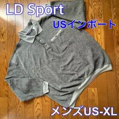 LD Sport 長袖 ニット ポロセーター USインポート古着 XL