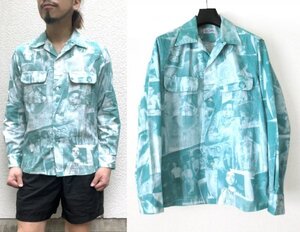 定価2.4万 O.C CREW ALL TATTOO SHIRTS M オープンカラー ワーク シャツ 開襟 オーシー クルー スタイル o.c style ※レターパック発送