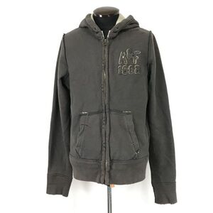 アバクロ/abercrombie＆fitch★ジップアップ/スウェットパーカー【メンズM/カーキ/khaki】Jacket/Jumper/Parker◆BH746