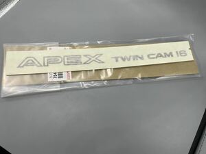 ■■■在庫有すぐ発送 トヨタ純正 新品希少品 APEX TWINCAM16 ステッカー AE92 レビン トレノ リアゲートステッカー AE86⑤