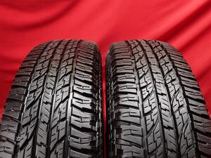 中古タイヤ 215/80R16 103H 2本セット ヨコハマ ジオランダー A/T G015 YOKOHAMA GEOLANDAR A/T G015 9.0分山★n16 サーフ ランクル