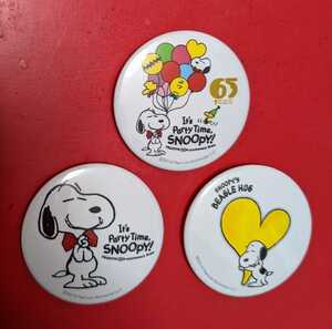 ★SNOOPY スヌーピー★65周年記念 缶バッジset★