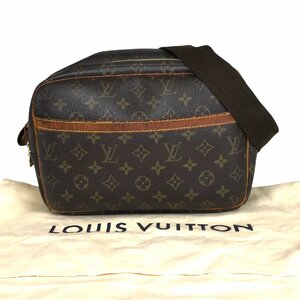 【1円～】ルイヴィトン LOUIS VUITTON バッグ ショルダーバッグ リポーターPM M45254 SP0092 モノグラム レザー ブラウン 付属品付き 中古