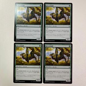 樹上の草食獣　日本語　4枚セット　MTG 灯争大戦