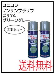 （41069-2）ユニコン　＃974　ノンサンプラサフ　グリーングレー　420ml　2本セット