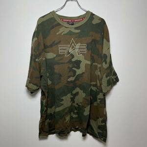 ALPHA INDUSTRIES アルファ インダストリーズ メンズ 半袖Tシャツ 4L 大きいサイズ 迷彩 ミリタリー エドウィン