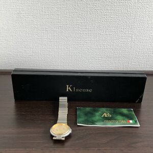 ジャンク Klaeuse QUARTZ クロイゼ 腕時計 箱付 スイス SWISS SK-011/2818-18