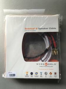 新品未開封品　WIREWORLD Solstice 8 (SOS8)スピーカーケーブル完成品【シングルワイヤータイプ】2.0m