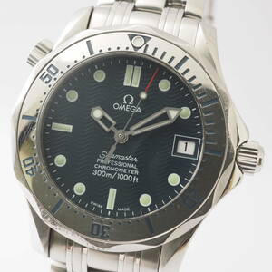 オメガ シーマスター プロフェッショナル クロノ 300m Ref,168.1622 Cal,1109 OMEGA Seamaster デイト 自動巻 濃紺 メンズ[49654671-AG1