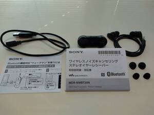 SONY ワイヤレスノイズキャンセリングステレオイヤーレシーバー MDR-NWBT20N ブラック ジャンク品 ソニー ワイヤレス イヤホン ヘッドホン