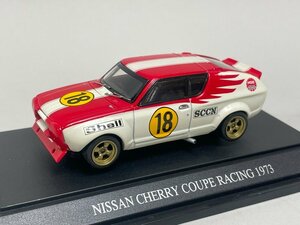 EBBRO エブロ 1/43 NISSAN 日産 チェリークーペ TS レーシング 1973 #18 43624