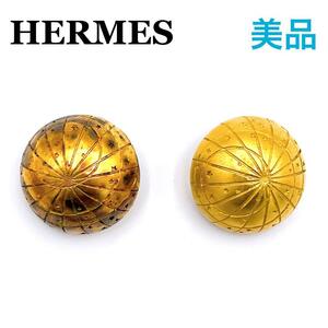 エルメス HERMESヴィンテージ イヤリング　アンティーク　ゴールド　ブランド