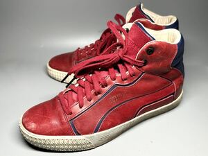 【即決】PUMA × Alexander McQUEEN 26cm メンズ プーマ × アレキサンダーマックイーン コラボ ハイカットスニーカー 赤 くつ 靴