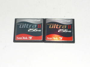 動作保証！SanDisk ultraⅡ CFカード 256MB 2枚セット