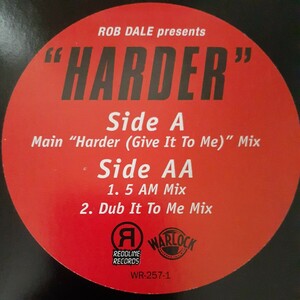 レコード rob dale harder ハウス Manhattan