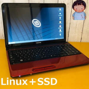 【新品SSD】快速LinuxOS搭載中古再生ノートPC★設定済★即利用可★即決☆TOSHIBA Dynabook T451-34DRD/8GB/256GB