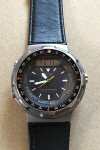 セイコー SEIKO H558-5020 フィールドマスター 徳永 アナデジ 昭和60年製 カッコいい 純正ベルト チタンケース 凍傷防止ラバー付き GS VFA