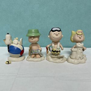 85/ 現状品 スヌーピー lenox PEANUTS SNOOPY Beach Party 4点セット