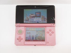 1F-S7 ニンテンドー 3DS 本体 ピンク スーパーマリオ2 マリオカート7 カービィハンターズZ ボンバーマン他入り SDカード付属