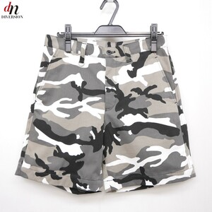 17SS uniform experiment CAMOUFLAGE SHORTS (PYTHON PATCH) カモフラ 迷彩 ショートパンツ ショーツ ハーフパンツ GRAY 1