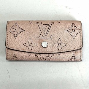 LOUIS VUITTON ルイ ヴィトン マヒナ ミュルティクレ4 キーケース イニシャル入り[327966