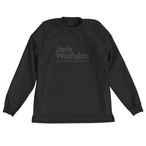 ジャックウルフスキン JP WLTD ロゴ LS Tシャツ(メンズ) M ブラック #5030181-6000 JP WLTD LOGO LS T JACK WOLFSKIN 新品 未使用