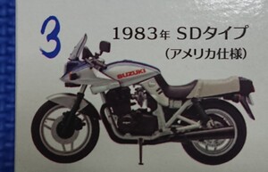 GSX1100S【#3:1983年SDタイプ(アメリカ仕様)】検索:エフトイズF-toysヴィンテージバイクキットvol.10スズキSUZUKIカタナ刀KATANA★1/24★★