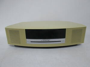 【0624h A11252】 BOSE ボーズ Wave Music System AWRCCB CDプレーヤー ラジオ ホワイト リモコン・コード欠品 通電のみOK ジャンク