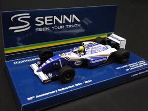 1:43 Minichamps ウィリアムズ FW16 ラストレース A.セナ #2 ロスマンズ仕様 サンマリノGP イモラ Senna 没後30年コレクション