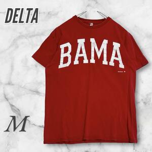 DELTA デルタ　Tシャツ/カットソー　半袖　赤　レッド　M カジュアル　ラフ 2905 531