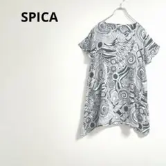 ✨SPICA スピカ ✨半袖 アシンメトリー エスニック カットソー インド製