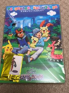 ♪ ⑥ 未使用　シール付き　ポケモン デコキャラシール　ホルダー　第一パン　裂空の訪問者　デオキシス　ポケットモンスター