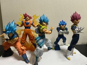 【送料無料 １円〜】ドラゴンボール　フィギュア　セット　一番くじ　プライズ ゴジータ 孫悟空 ベジータ 超サイヤ人 ゴッド ブルー