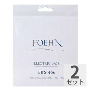 FOEHN EBS-466×2セット Electric Bass Strings Regular Light 6strings 6弦エレキベース弦 30-125