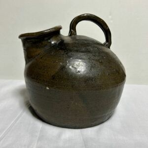 陶器 尿瓶 古民具 古民芸 時代物 花入 オブジェ レトロ アンティーク