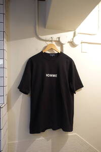 コムデギャルソン　オム　サイズL　HOMME　ロゴ　Tシャツ　新品同様　HM-T103 AD2003 24SS　2024SS購入