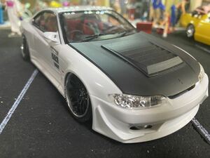 アオシマ VELTEXS15シルビア 改　完成品カスタム ドア開閉ギミック付き！