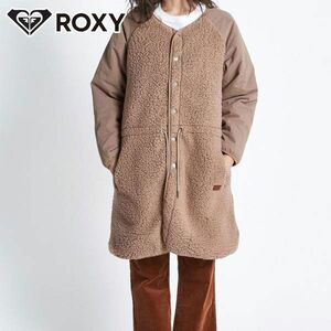 送料300円(税込)■ux162■レディース ロキシー リバーシブル 長袖ボア ロングジャケット(RJK224011) M 13640円相当(柊)【シンオク】