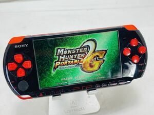 SONY ソニー PSP プレイステーションポータブル ブラック/レッド 本体 PSP-3000 動作確認済 HY-240411014