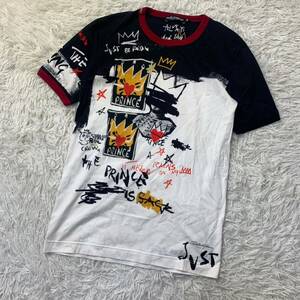 DOLCE&GABBANA ドルチェ＆ガッバーナ 半袖 Tシャツ トップス カットソー 総柄　クラウン　王冠 1円スタート ドルガバ D&G リンガー