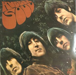 【赤盤】国内盤 ペラジャケ The Beatles - Rubber Soul / (Odeon) OP・7450 / 1966年 / 歌詞カード付 / スリーブ有