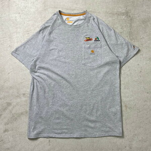 Carhartt カーハート 企業ロゴ刺繍 ポケットTシャツ RELAXED FIT メンズXL相当【SS2407-30】