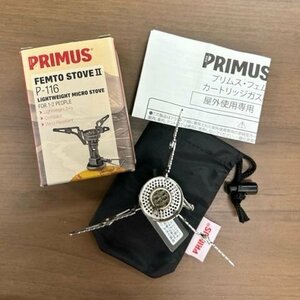 1◆137 PRIMUS(プリムス) FEMTO STOVEⅡ フェムトストーブ P-116 シングルバーナー カートリッジガスコンロ(直結型) [札幌・店頭引取可]