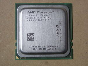 ■AMD Opteron DC 8220 OSA8220GAA6CY 2.80GHz Santa Rosa Socket F 2コア 2スレッド ② (Ci0847)